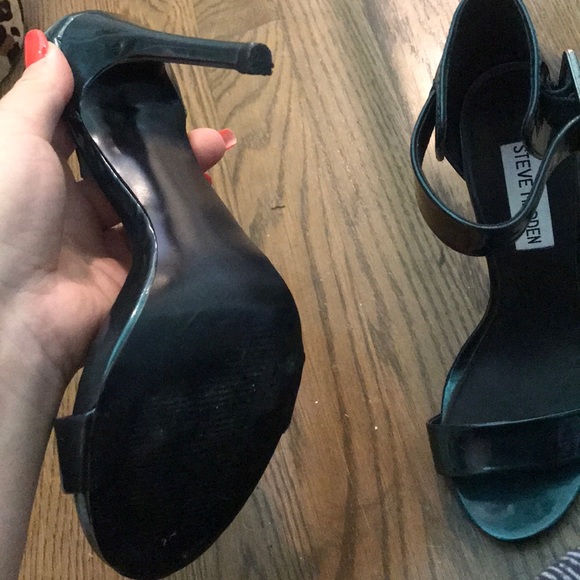 Steve Madden metallic green heels 6 stiletto - Picture 5 of 5